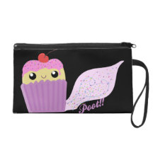 Cupcakes Fart Sprinkles Wristlet Purses