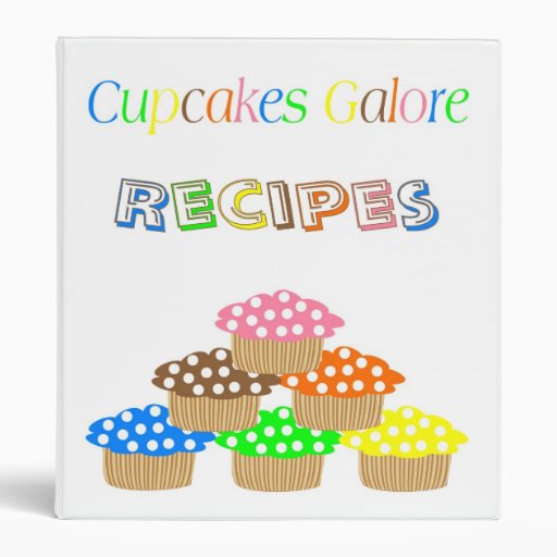 Cupcakes Galore Recipe Binder