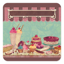 Cupcakes & Ice Cream Patisserie Sweets Stickers