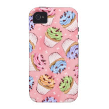 Cupcakes & Kisses iPhone 4 Case