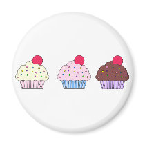 Cupcakes Refrigerator Magnet