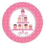 Cupcakes On A Stand Seal Sticker