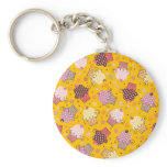 Cupcakes on Gold Keychains