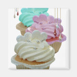 Cupcakes with Bling! Fridge Magnets