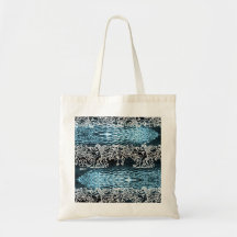 Cupid Blue Sheen Glass Tote Bag