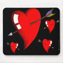 Cupid Calling Mouse Mats