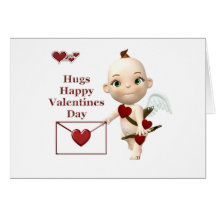 cupid envelope greeting card