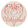 CUPID HEARTS & LACE by SHARON SHARPE Round Sticker