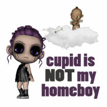 cupid is not my homeboy punk girl photo cutout