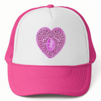 CUPID LACE HEART , Pink Violet