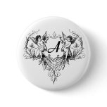 Cupid Monogram A Collection Button