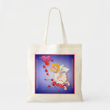 Cupid Shoots For The Heart Canvas Bag