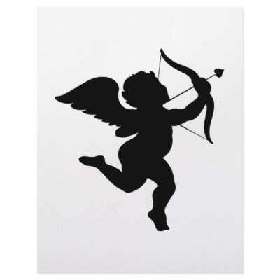 Cupid Silhouette Design! Letterhead by angeria