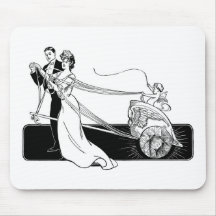 Cupid with a Whip Mousepad