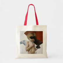 Cupidon à la boule masquée sac en toile