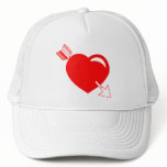 Cupid's Arrow Red Heart Hat