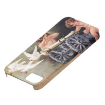 cupids manning the cannon and releasing doves iPhone 5 case
