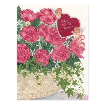 Cupids & Roses Valentine Postcard