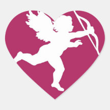 Cupid's Silhouette - Sticker
