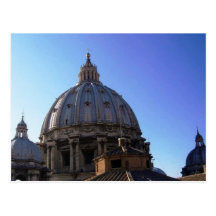 Cupola of St. Peters church - Postcard