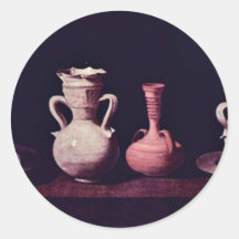 Cups, Vases,  By Zurbarán Francisco De Stickers