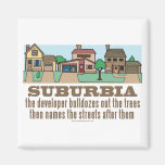 Curb Suburbia Tree Lover Fridge Magnets