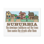 Curb Suburbia Tree Lover Post Card
