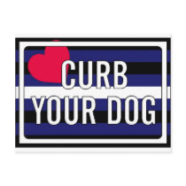 "Curb Your Dog" GLBT Leather Pride Post Cards