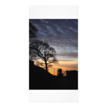 Curbar Sunset A3 Photo Card Template