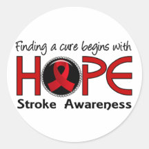 Cure Begins With Hope 5 Stroke Sticker