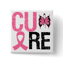 Cure Breast Cancer Pinback Buttons