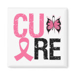 Cure Breast Cancer Fridge Magnet