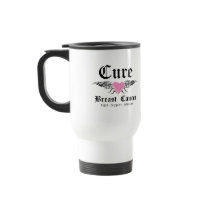 Cure Breast Cancer Tattoo Wings Mug