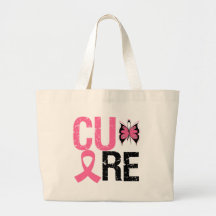 Cure Breast Cancer Tote Bags