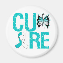 Cure Cervical Cancer Refrigerator Magnets
