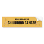 Cure Childhood Cancer Ribbon Bumper Sticker