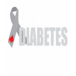 Cure Diabetes Ribbon t-shirts