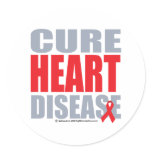 Cure Heart Disease Stickers