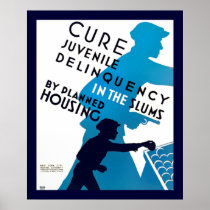 Cure Juvenile Delinquency in the Slums Print