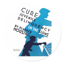 Cure Juvenile Delinquency in the Slums Sticker