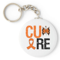 Cure Kidney Cancer (Orange Ribbon) Key Chains