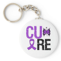 Cure Pancreatic Cancer Keychain