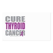 Cure Thyroid Cancer Business Card Templates