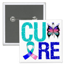 Cure Thyroid Cancer Button