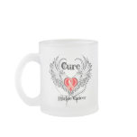 Cure Uterine Cancer Heart Tattoo Wings Coffee Mugs