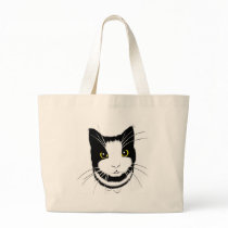 CURIOUS CAT TOTE BAGS