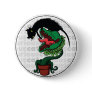 Curious Cat with Carnivorous Plant Button