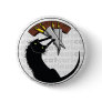 Curious Cat with Knives Pins