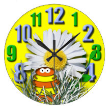 Curious Caterpillar Wall Clocks