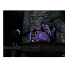 Curious Crow Faeries Post Card